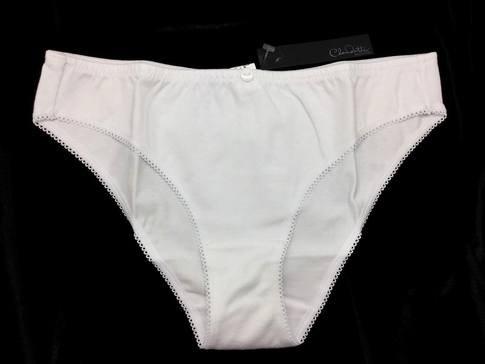 Claudette Snow White Cool Cotton Bikini Panty Lingerie Women Underwear Intimates