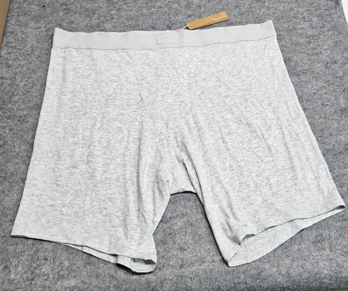 SKIMS boyfriend boxer Light heather grey women size 2X NWT