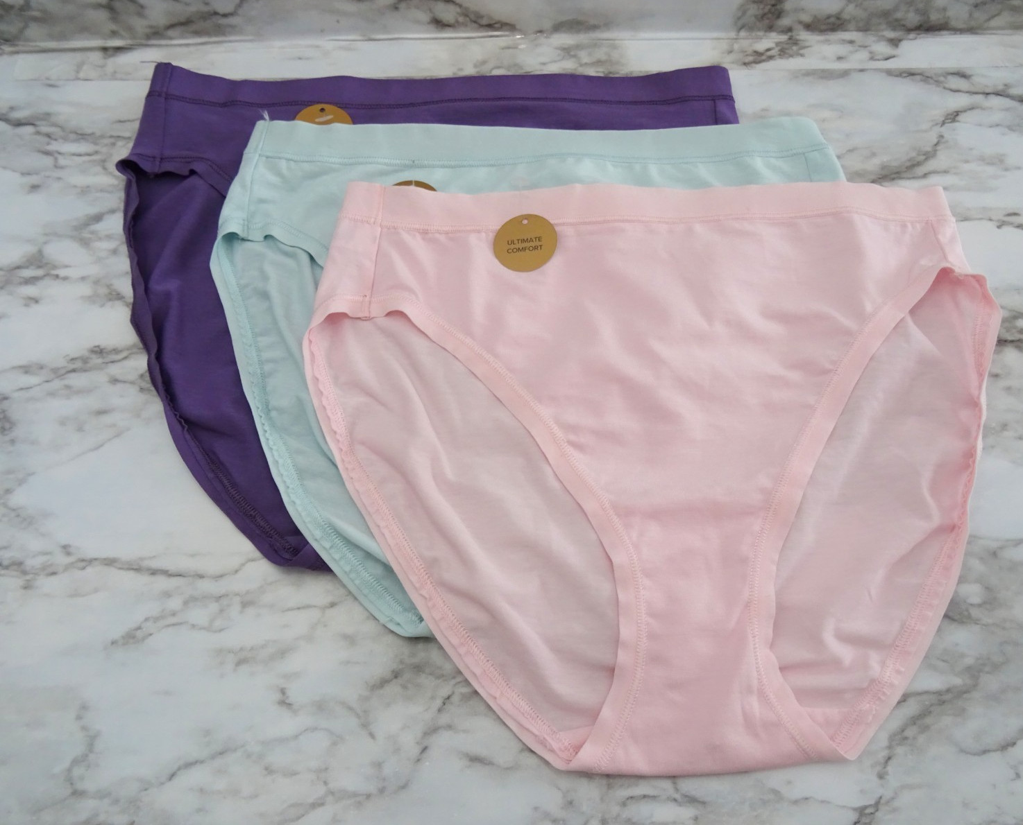 Wacoal 879362# Understated Cotton Hi-Cut Brief 3-Pack Panties US Size M