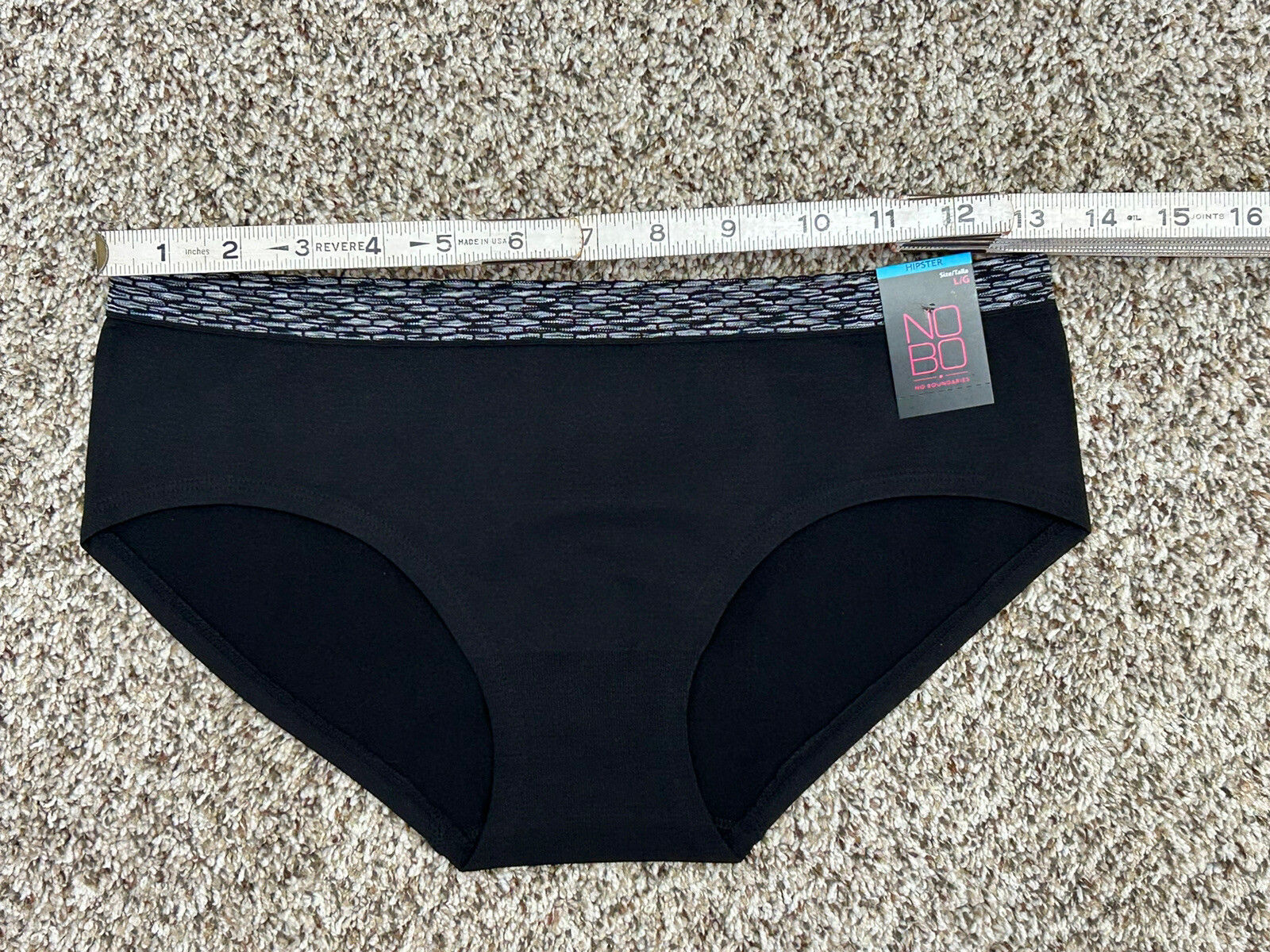 New NOBO No Boundaries Seamless Hipster Panties 3-PACK LARGE (U30)