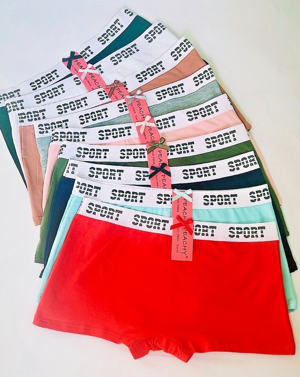 6-12 Boyshort Love Sexy boxer Yoga Panties Undies 95% Cotton Underwear PB10 S-XL
