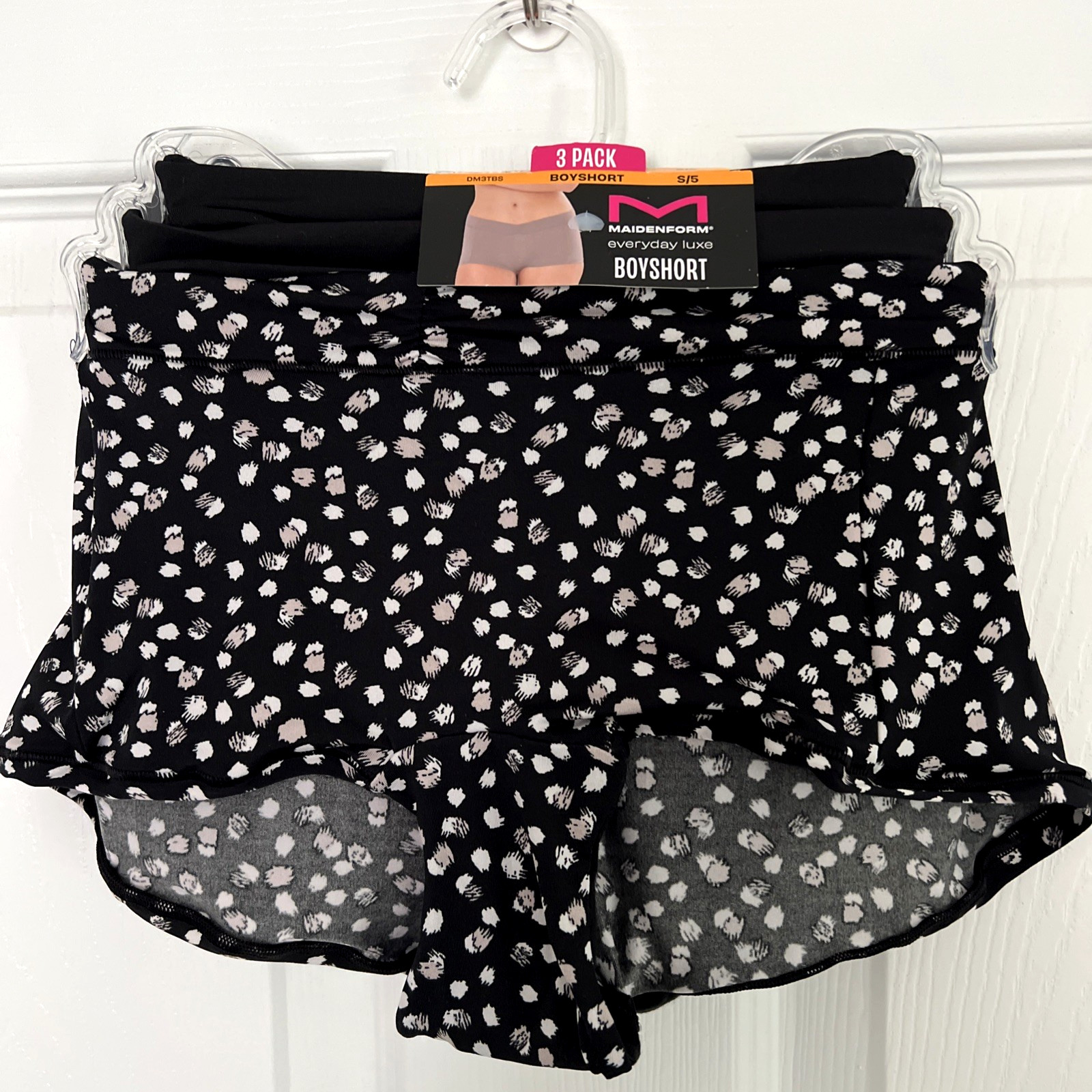 NEW 3 Pack Maidenform Everyday Luxe BoyShorts Panties S/5 Multi-Color DM3TBS