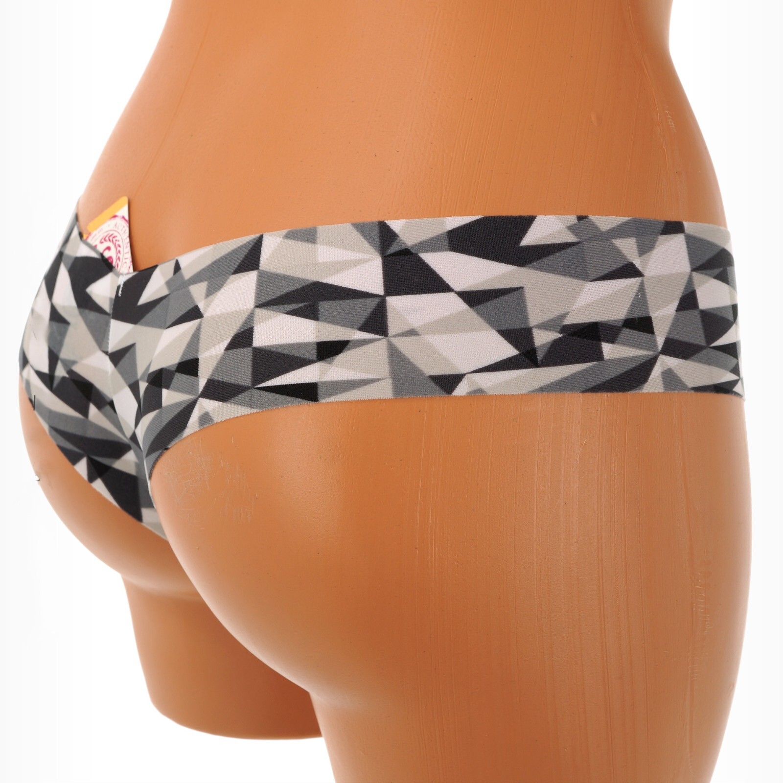SO INTIMATES Junior’s Size 7-9 MEDIUM BLACK & GRAY Print SMOOTH THONG Panties