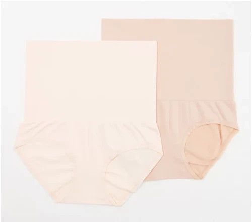 Breezies S/2 Modrn Cotton Smlss High-Waist Shaping Brief-Beige/Buff-Med-A463936