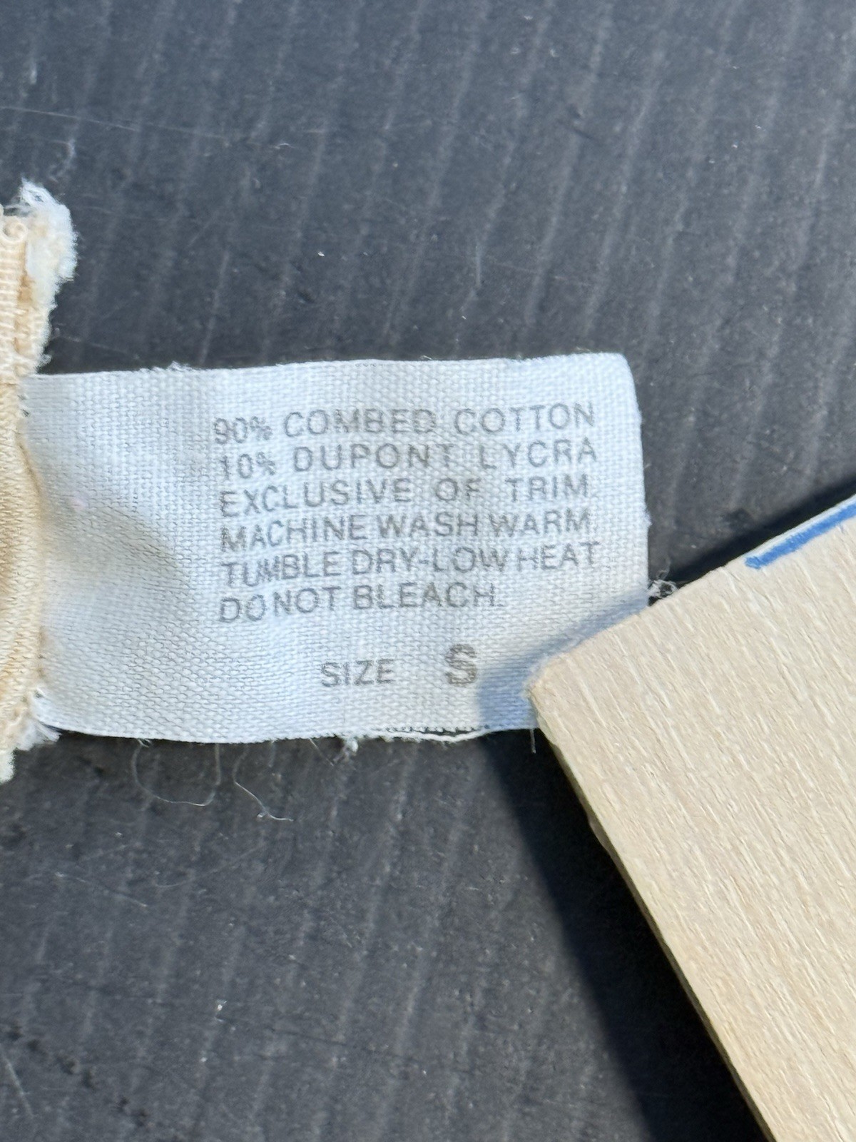 JONES NEW YORK Y2K PANTY BEIGE HIPSTER COTTON LYCRA SIZE SMALL