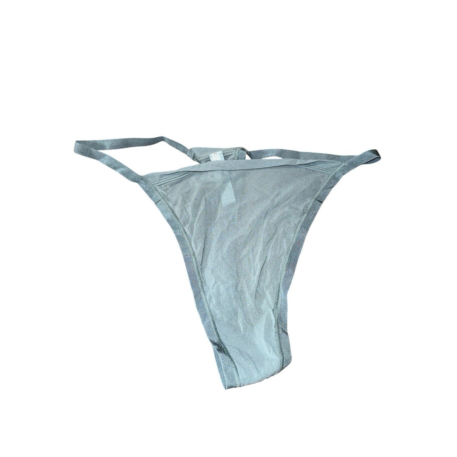SKIMS Summer Mesh Thong 4X Arctic Blue NWT Mid Rise Sheer Plus Size PN-STT-0664