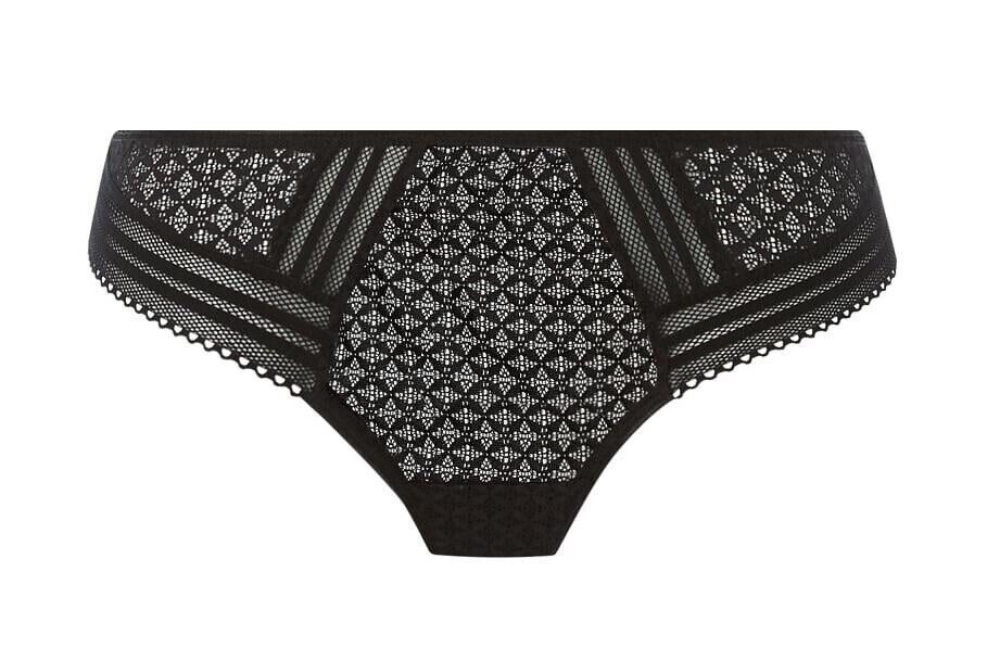 Freya Viva Lace Brazilian Brief Size S 10 12 Noir Black Knickers 5647 New