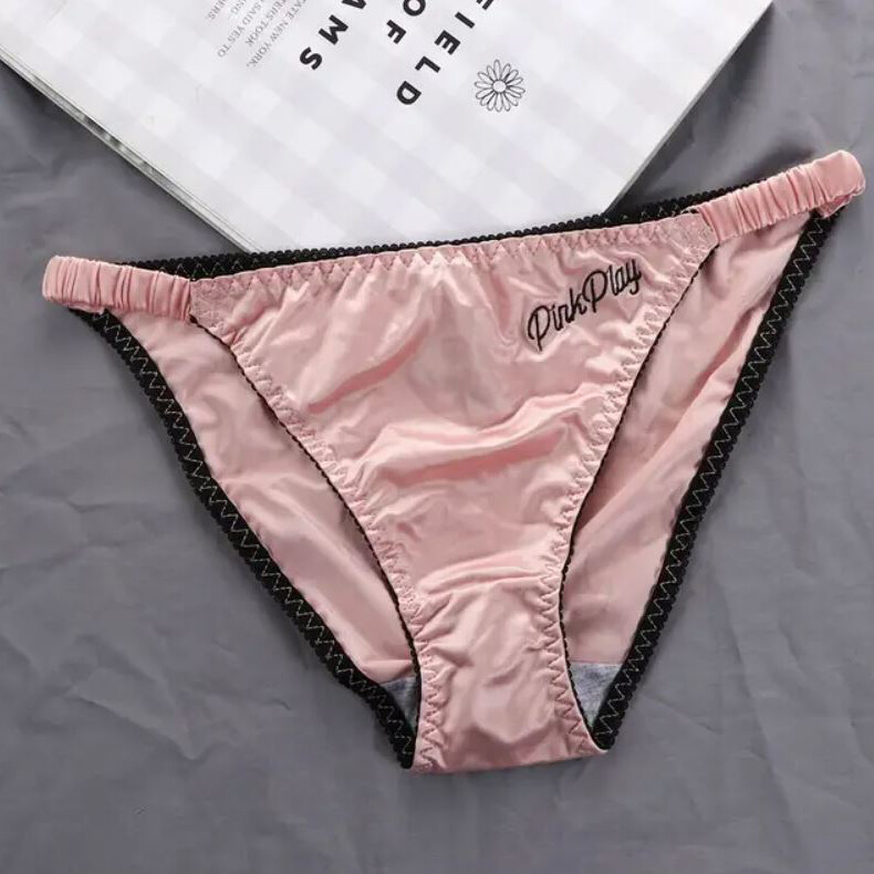 5PCS Lot Sexy Womens Silky Satin Panties String Bikini Underwear Brief Lingeries