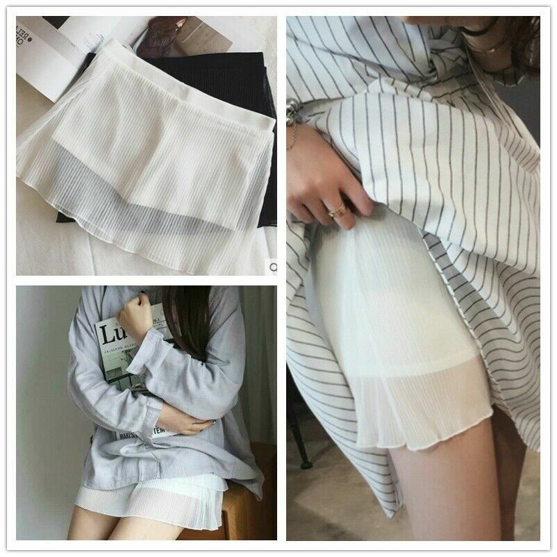 Lady Lace Petticoats Skirts Mesh Pleated Culottes Underwear Safety Shorts Casual