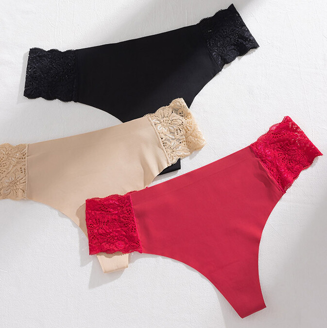 5 Pack Lot Sexy Womens Lace Panties Briefs Thongs Low Waist Lingeries Underwear