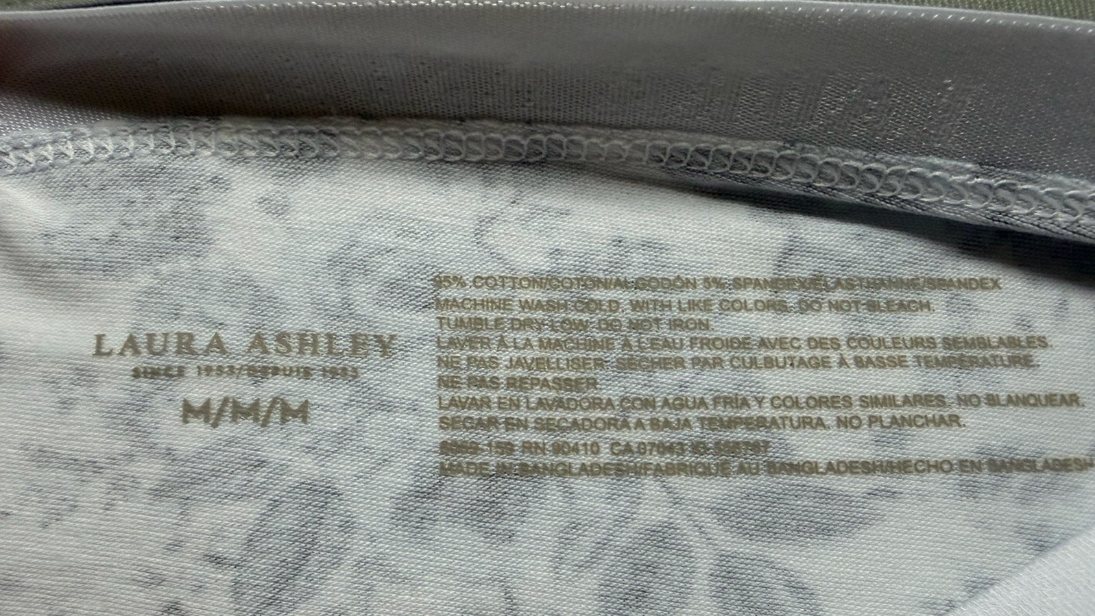 5-Pack LAURA ASHLEY Cotton Soft Hipster Panty sz M Set Bundle Lot Tag Free