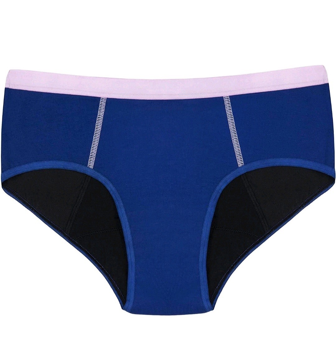 Teen Thinx (BTWN) Brief Super Period Underwear Tidal Wave Blue Sz 15-16 Years