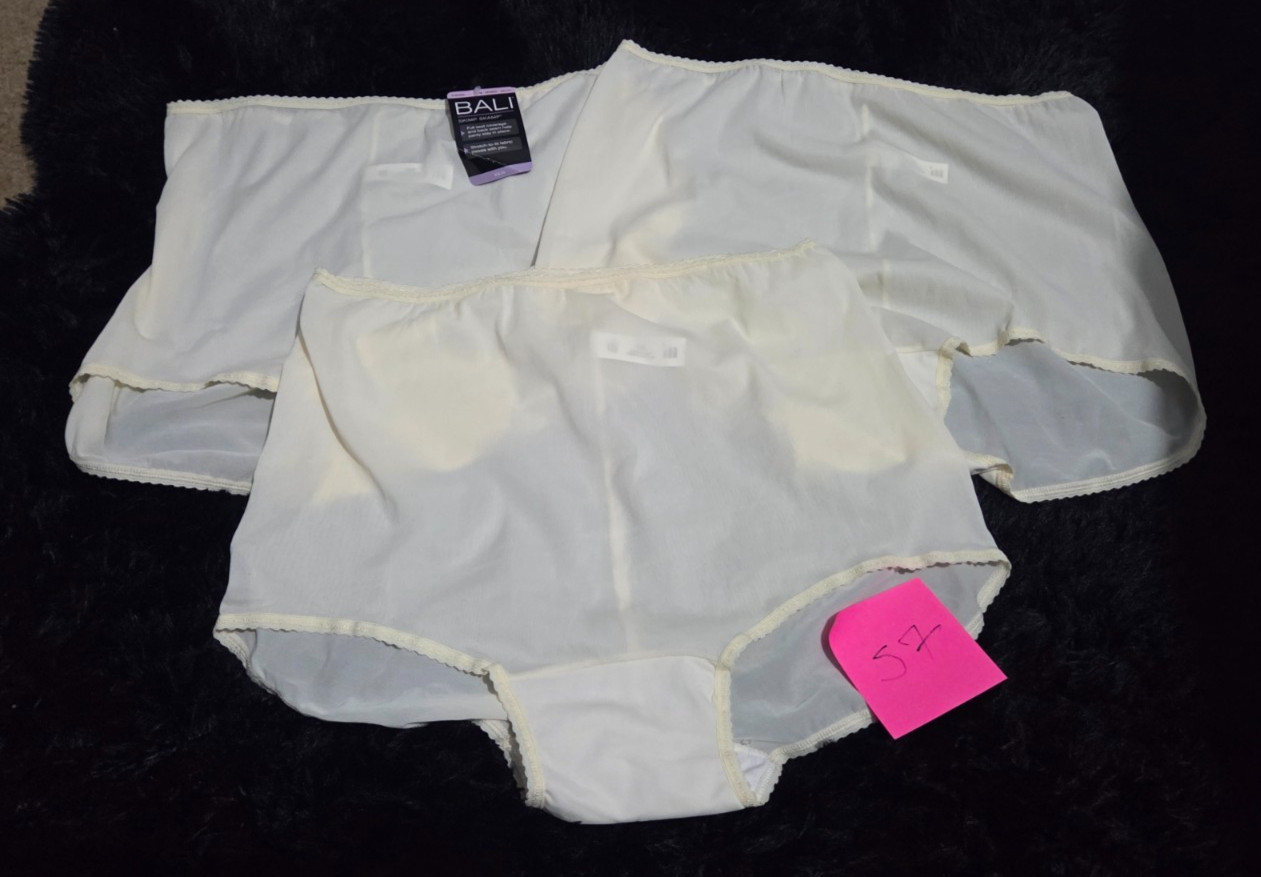 VTG NWT Bali 4XL Skimp Skamp Brief Nylon Underwear Side Tag 2633 BINS7