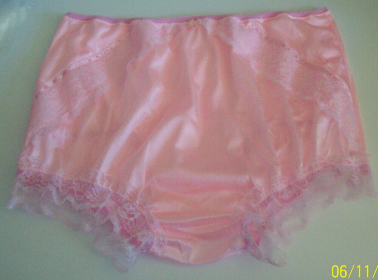 PINK Tricot Bubble Bloomer & SISSY PANTIES Men or Women 38-52″ Waistband 2X