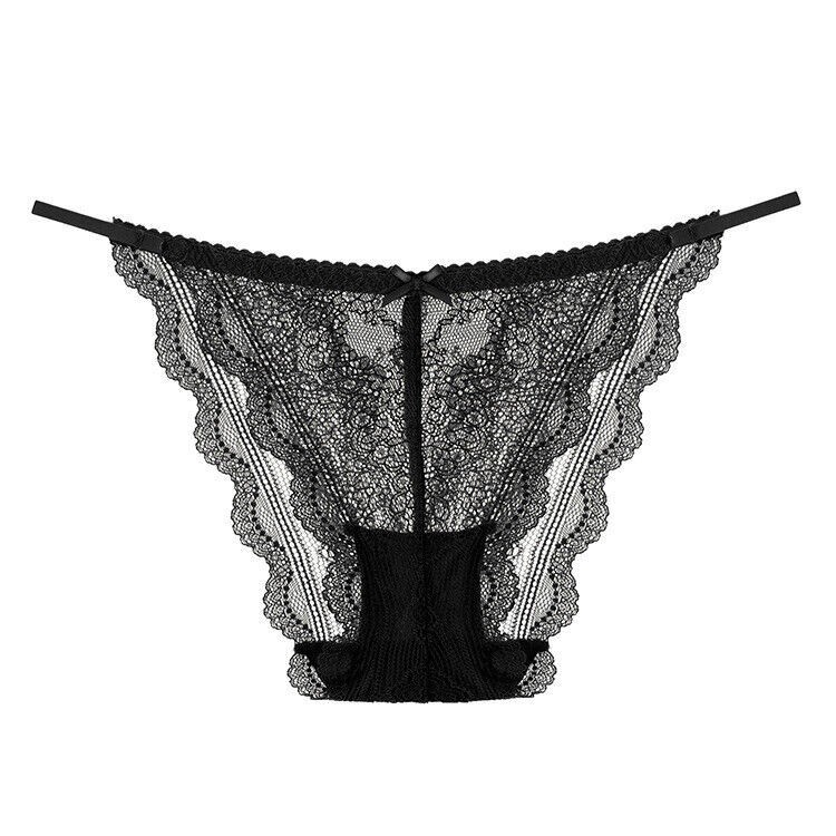 4 Pack Womens Sexy Lace Thong G-string Panties See Through Underwear Panty