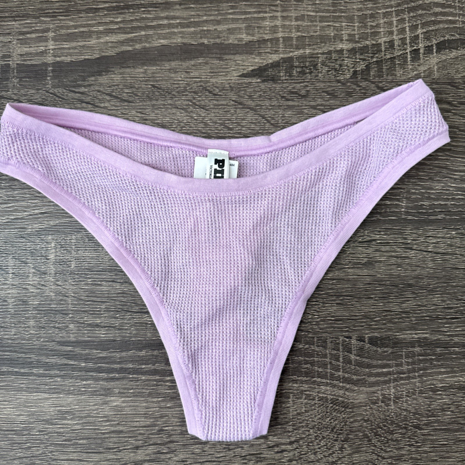 Pink By Victoria’s Secret Xs Lavender Sparkle Stretch, Thong Panties