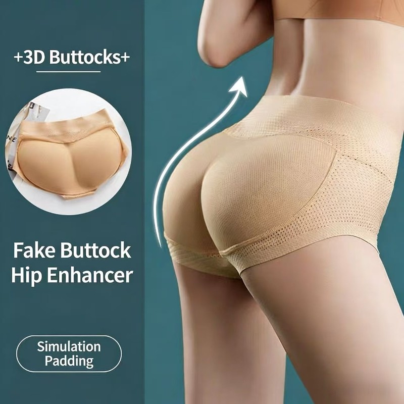 Booty Shaper Padded Underwear Panty Womens Fake Ass Butt Lifter & Hip Enhancer