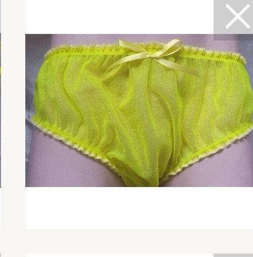 🌸MADE TO ORDER* “Organza see-through ” Sissy Knickers any size&colour 🌸
