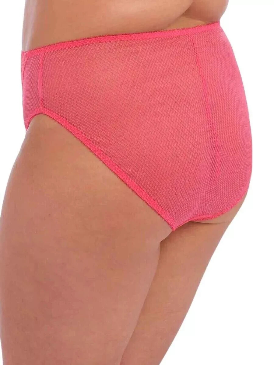 Elomi Charley Brief Size 4XL 22 24 XXXXL Pink High Leg Waist Full Knickers 4386