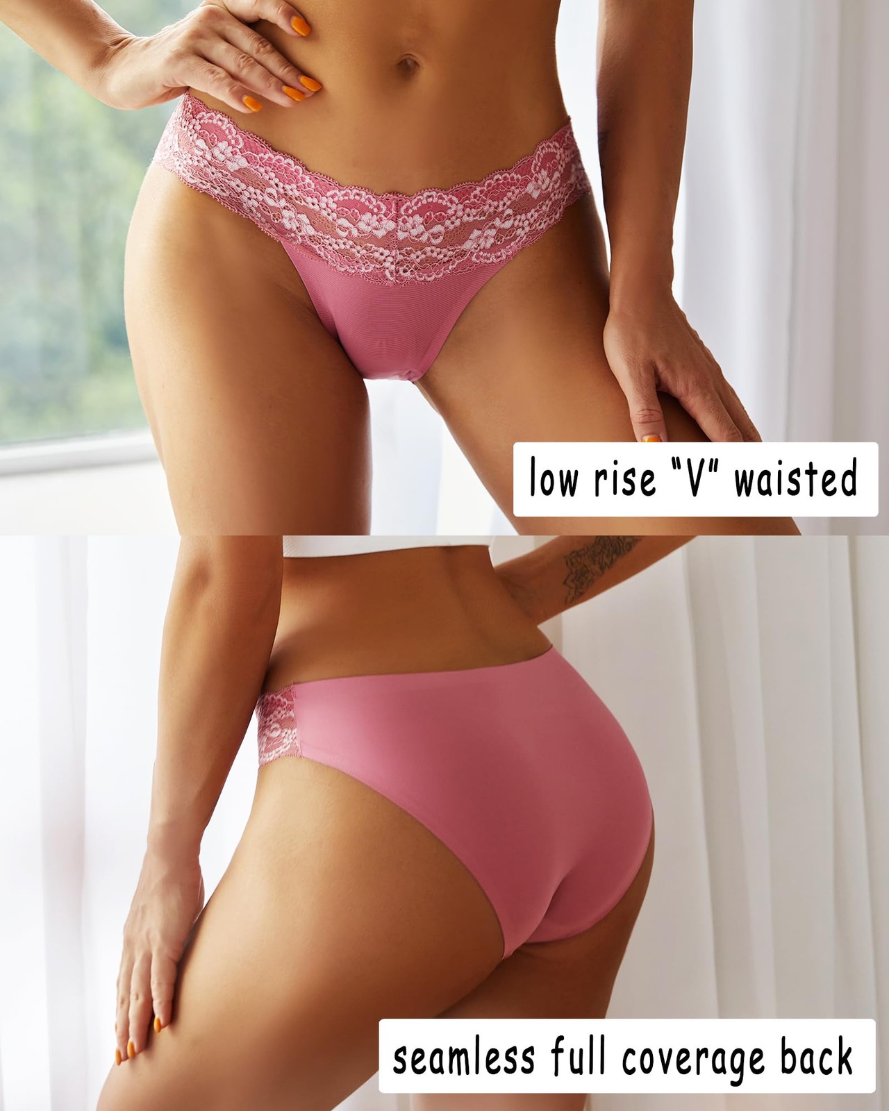 Which is Seamless Underwear for Women Sexy No Show Bikini Medium, Color A-6