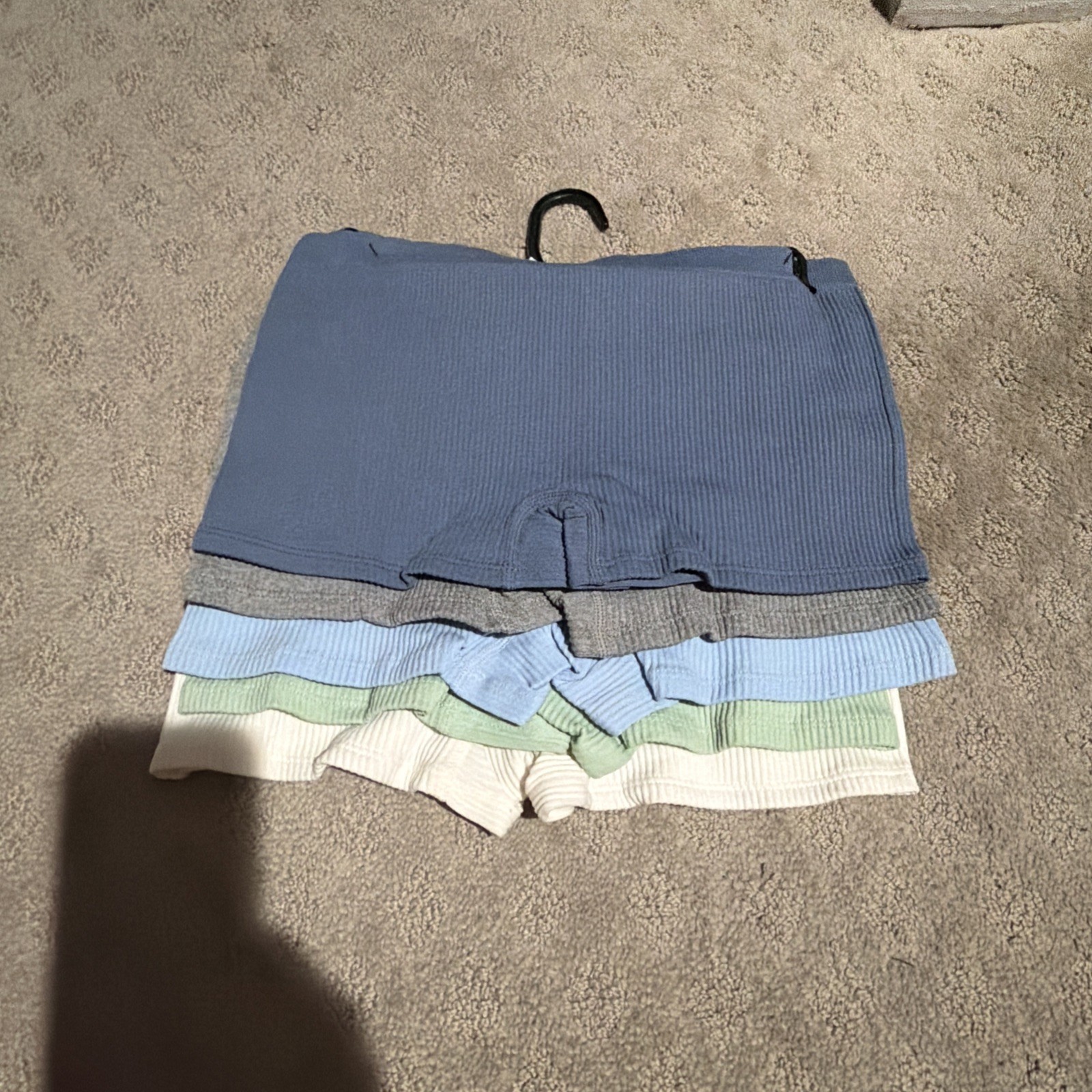 Lucky Brand 5pk Multicolor Seamless Ribbed Boyshorts Underwear. Sz M. NWT!
