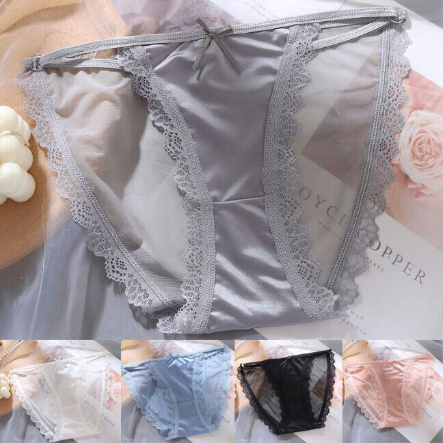 1/5 Pack Lot Womens Sexy Nylon Panties Satin String Lingeries Underwear Brief