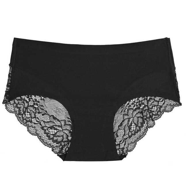 6 Pack Lot Sexy Womens Lace Sheer Panties Briefs Ice Silky Underwear Lingeries