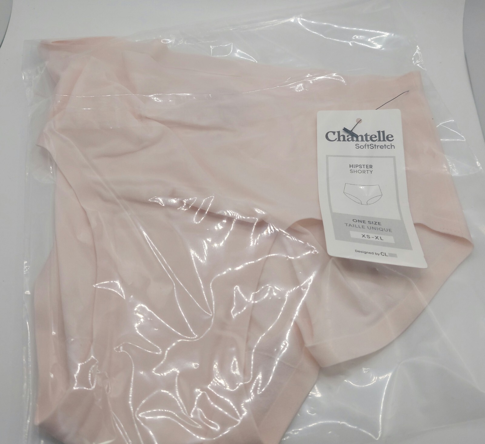 CHANTELLE Soft Stretch Hipster Shorty Pink One Size ( XS-XL) Designed By CL NWT