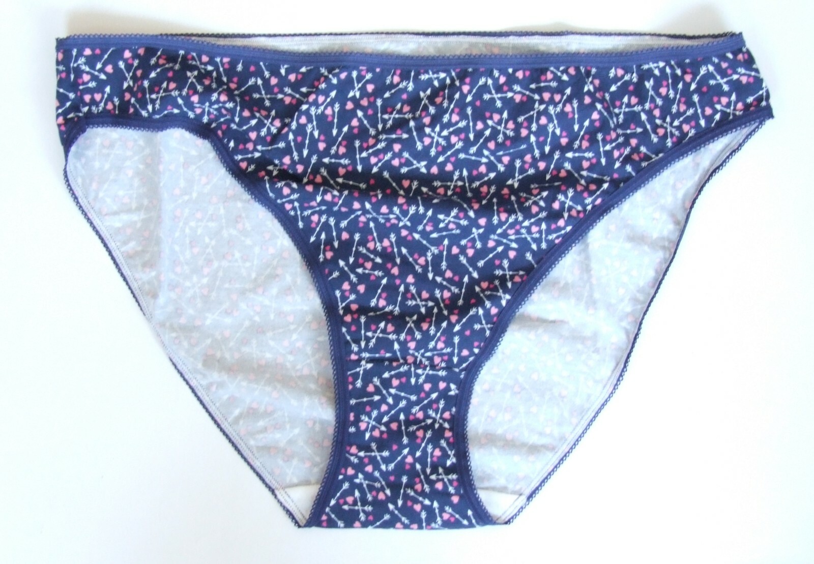 EX Chainstore size 20 High Leg knickers panties briefs cotton rich Blue