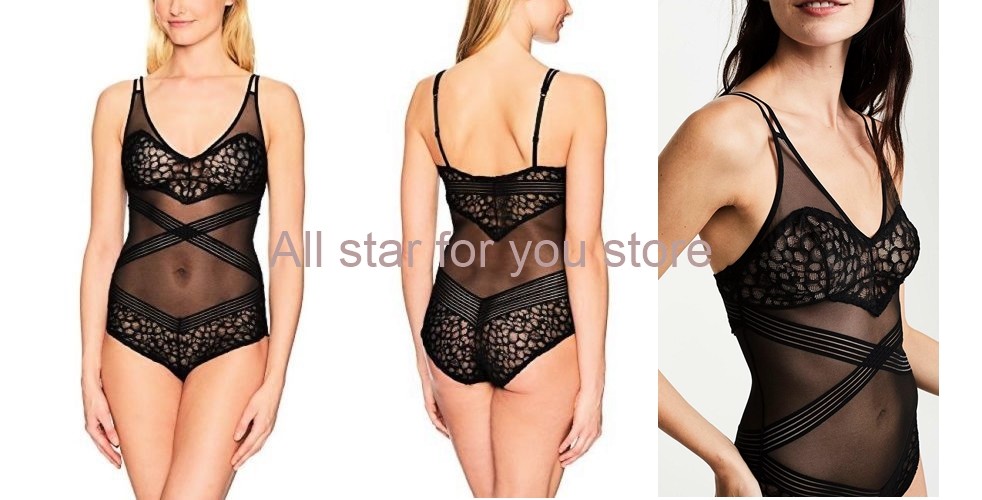 Calvin Klein Vixen Sculpting Mesh And Lace Bodysuit QF4065