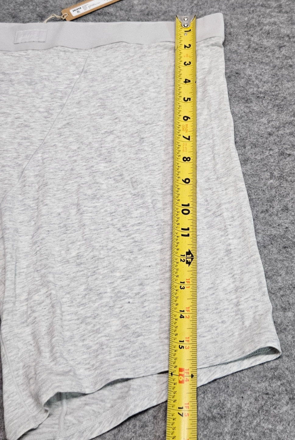 SKIMS boyfriend boxer Light heather grey women size 2X NWT