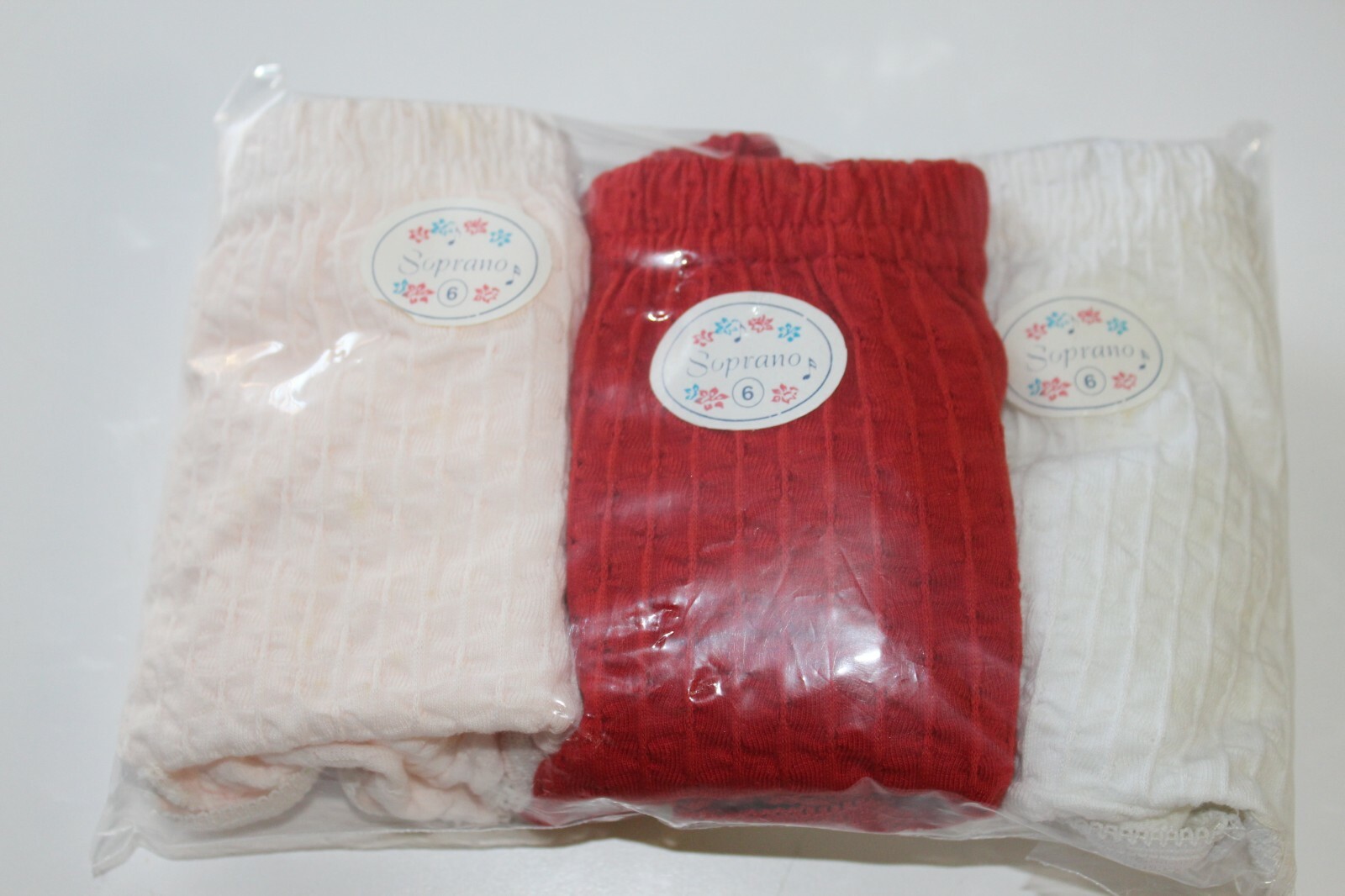 assorted colors VINTAGE BRIEFS WOMANS PANTIES SIZE 5 (2 IN PACK)