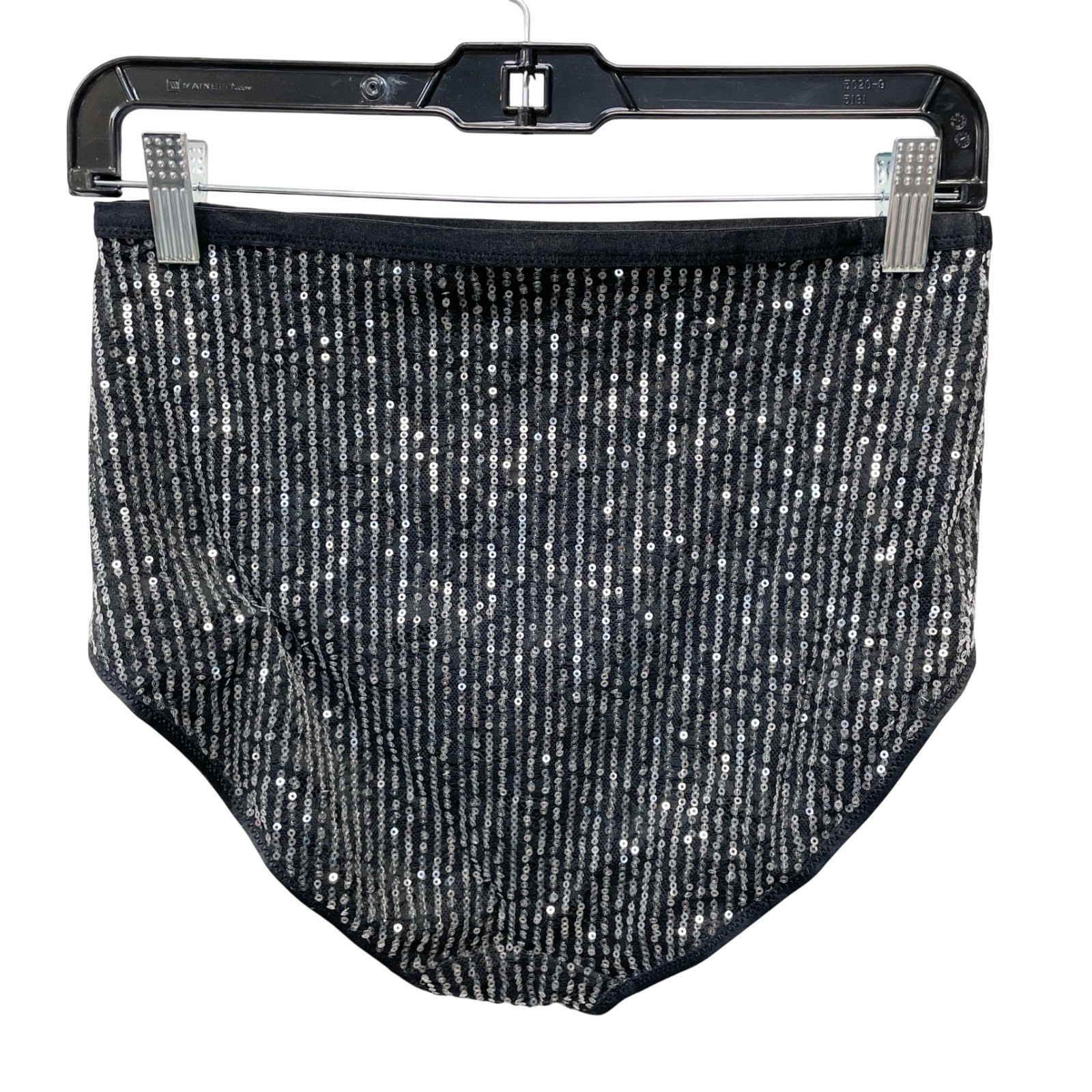Wild Fable Women’s Black Sequin High Waist Intimates Brief Panty Size L
