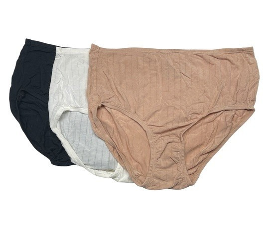 Jockey~Set of 3~Supersoft Breathe Brief Panties~Size 6~Neutral~A690992 13433