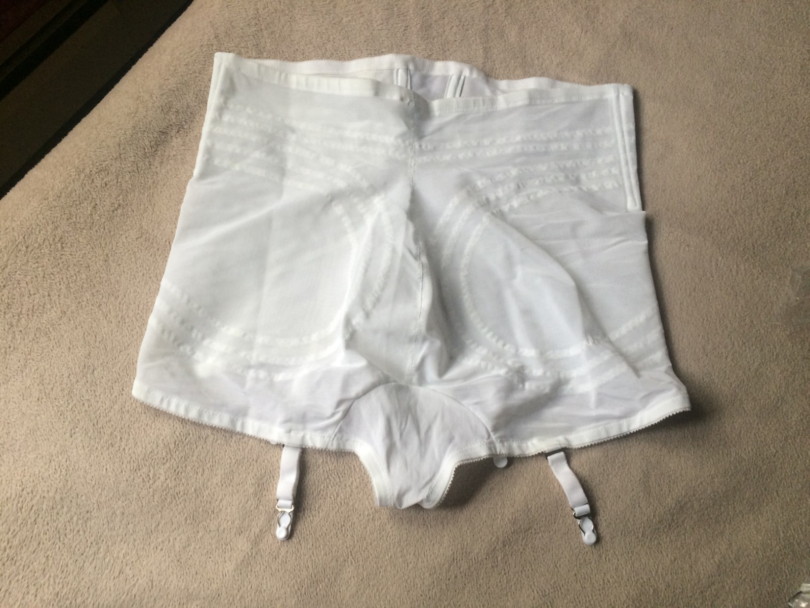 Rago sz 50/10X White High Waist X Firm Control Garter Girdle Style 6109X NWD