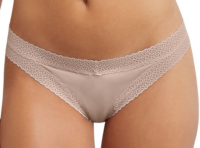 MAIDENFORM Women’s V-Back Thong Panty Invisible Underwear BEIGE DMMVBT Size XL 8