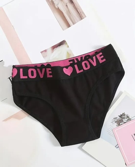 1pc Women’s Seamless Multicolor “Love” Underwear size L, 8/10
