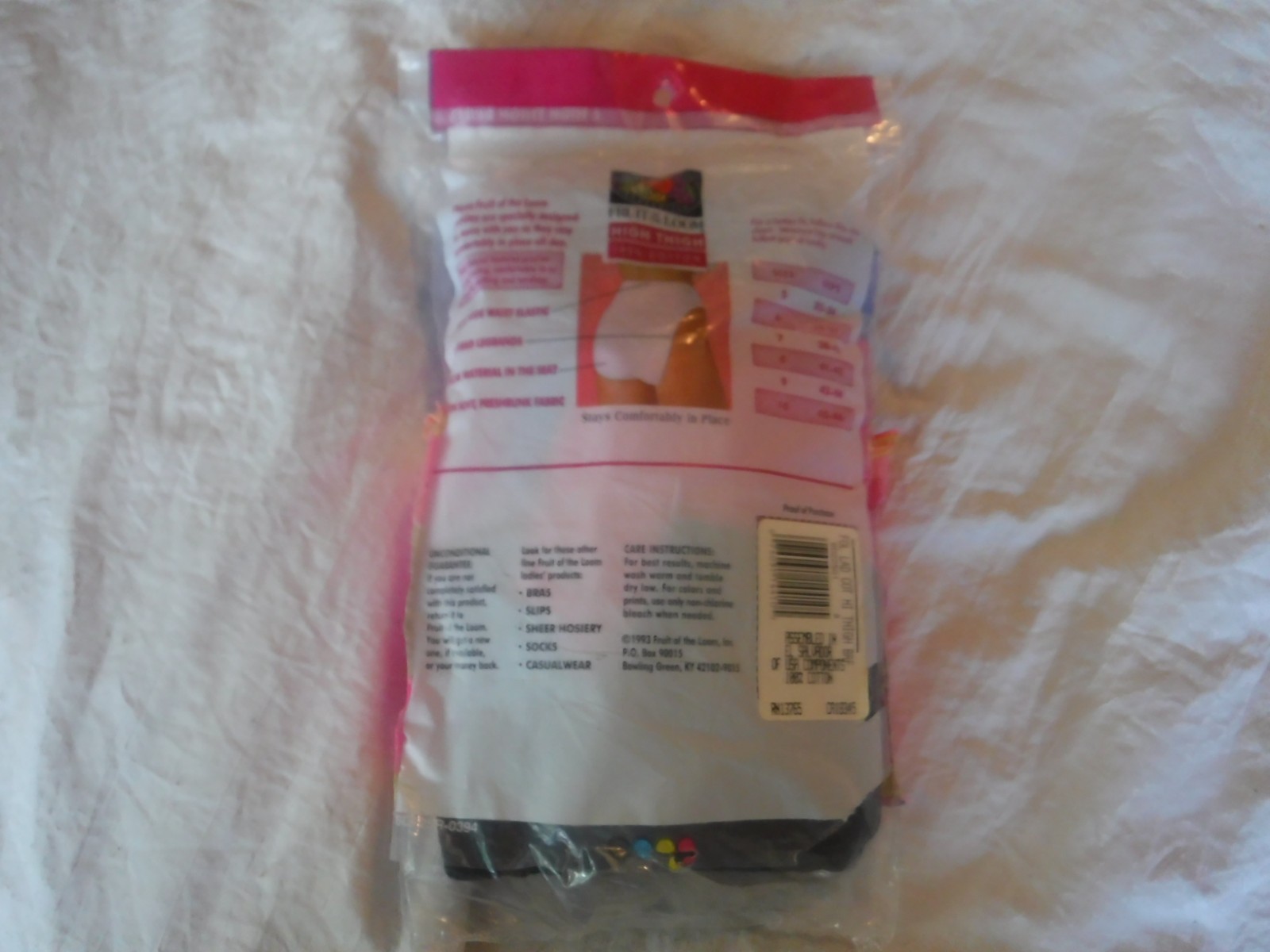 Fruit Of The Loom 6 High Thigh Briefs Womens Size 8 New