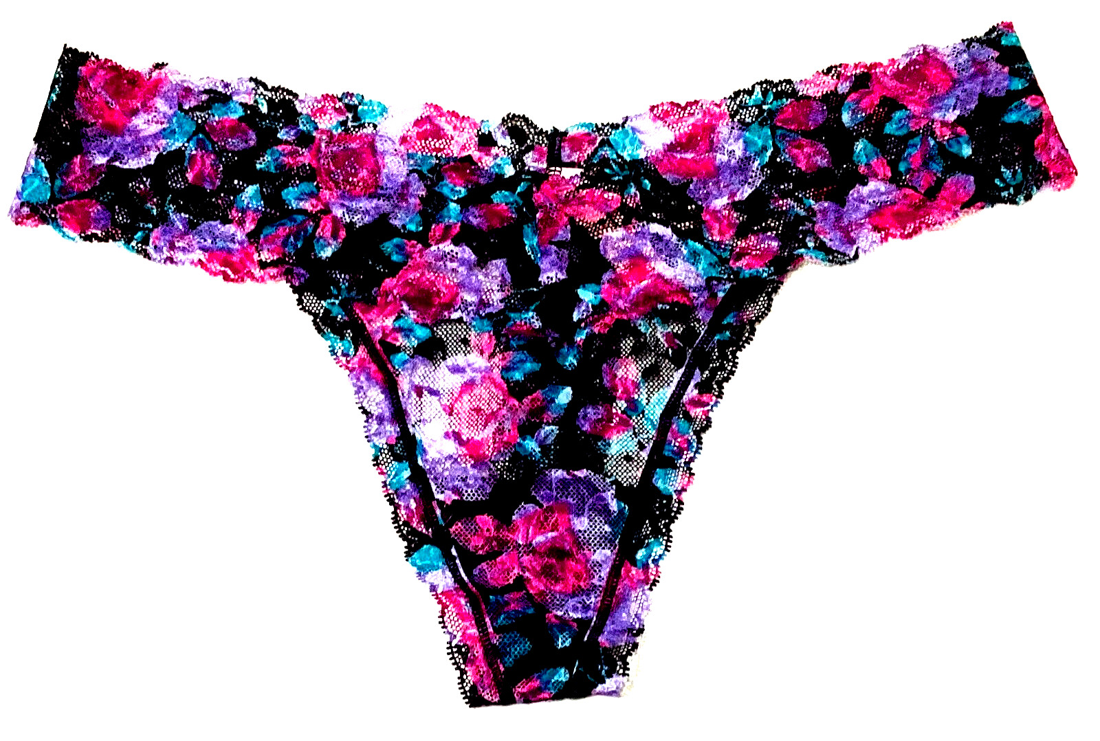 medium – NWT Victoria’s Secret floral all lace thong panty (c294 a)