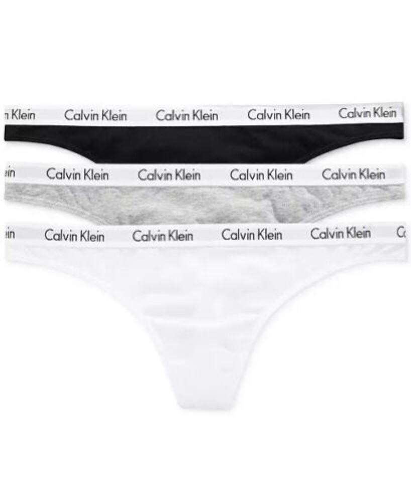 NWT Calvin Klein Women’s XL Carousel Thong QD3587, 3-Pack
