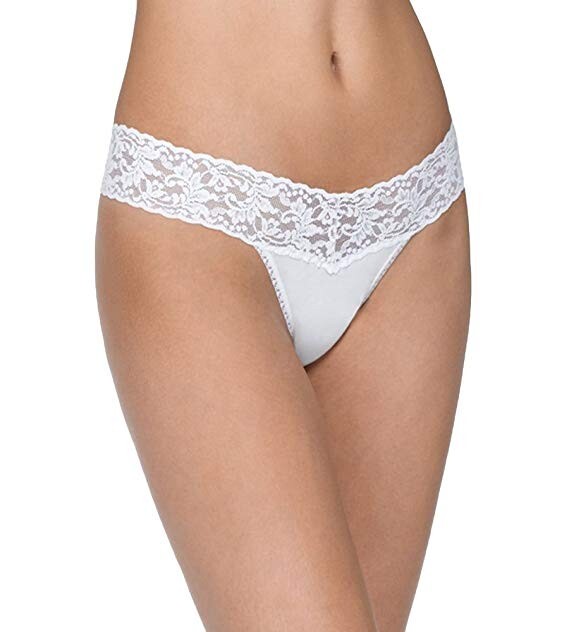 NWOT black Hanky Panky mid Rise Thong one size style 89133