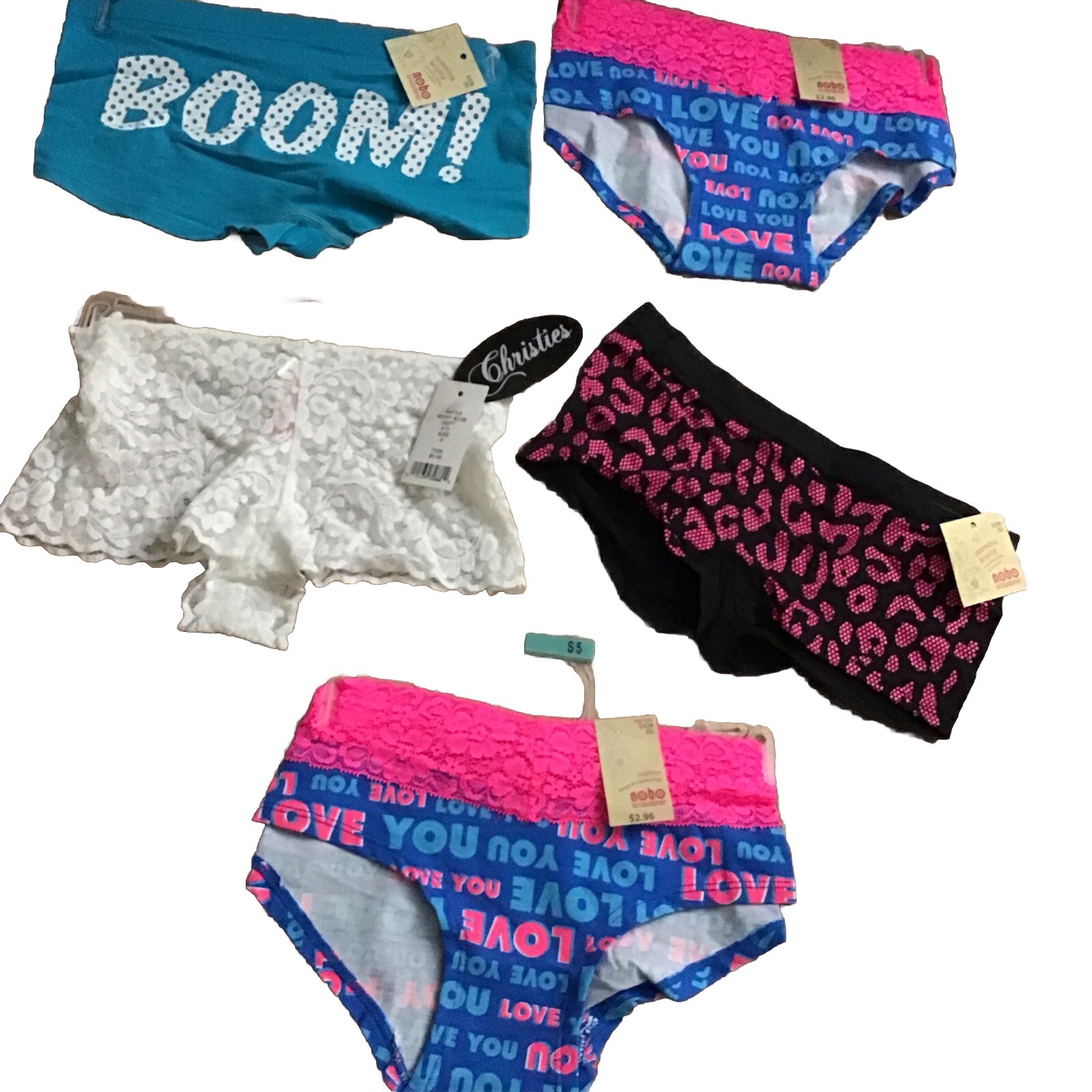 Women’s Briefs /Seamless Boyleg 5 PCs SIZE S/XS Lot R1……HS
