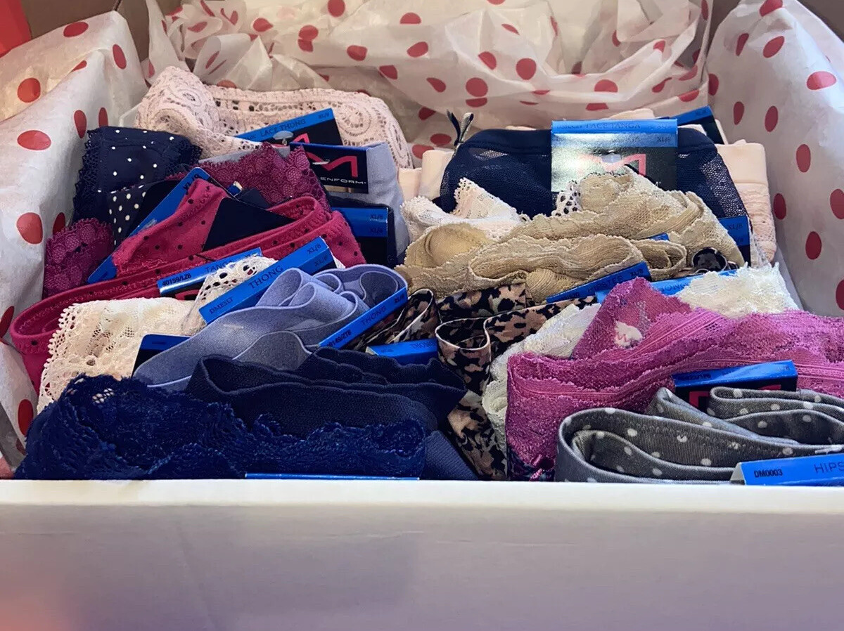 NEW! 24 PAIRS OF ASSORTED TOP BRAND PANTIES ! SIZE 9/ 2 EXTRA LARGE/MSRP $312