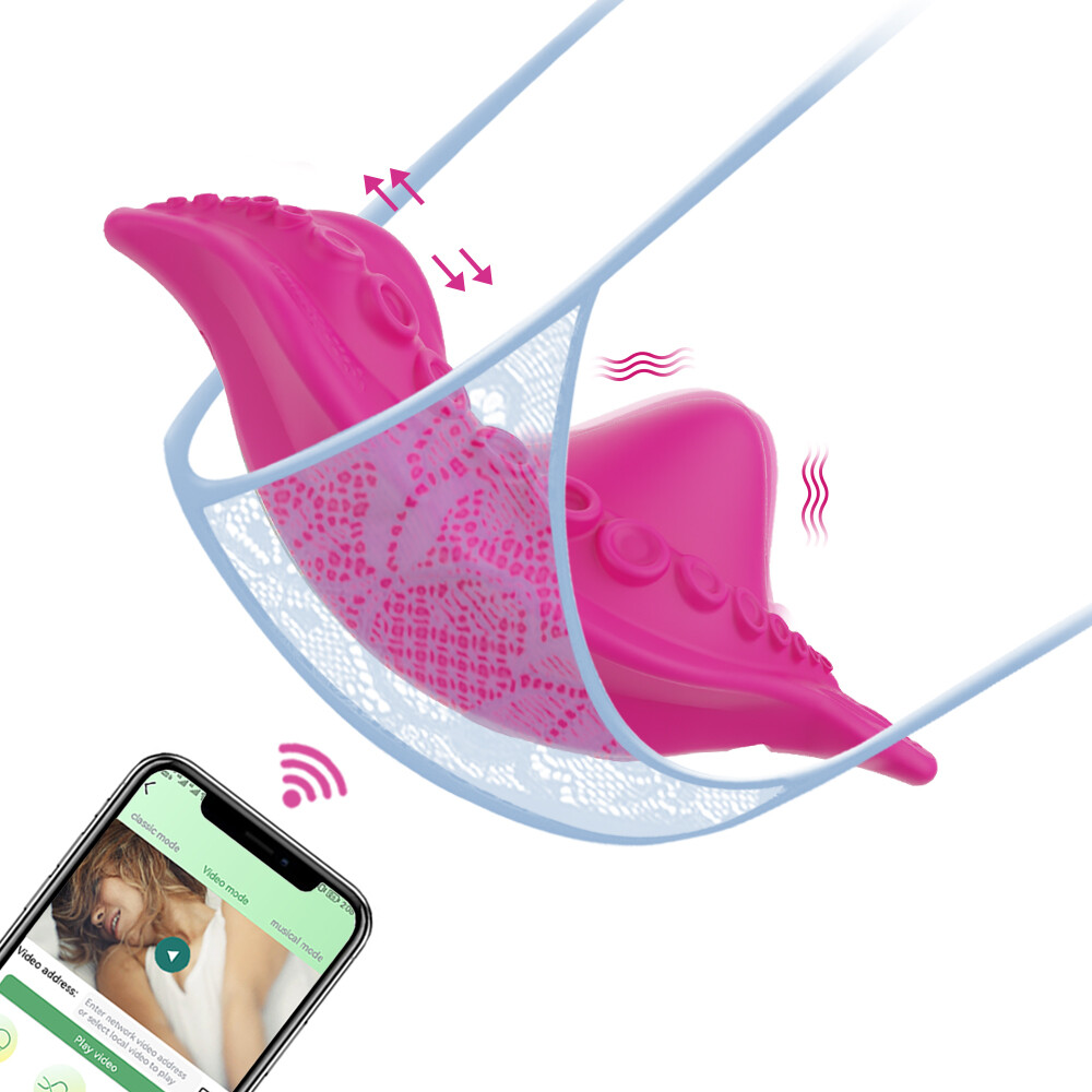 Vibrating Women Panty Wearable Massager Wireless APP Control Waterproof Recharge