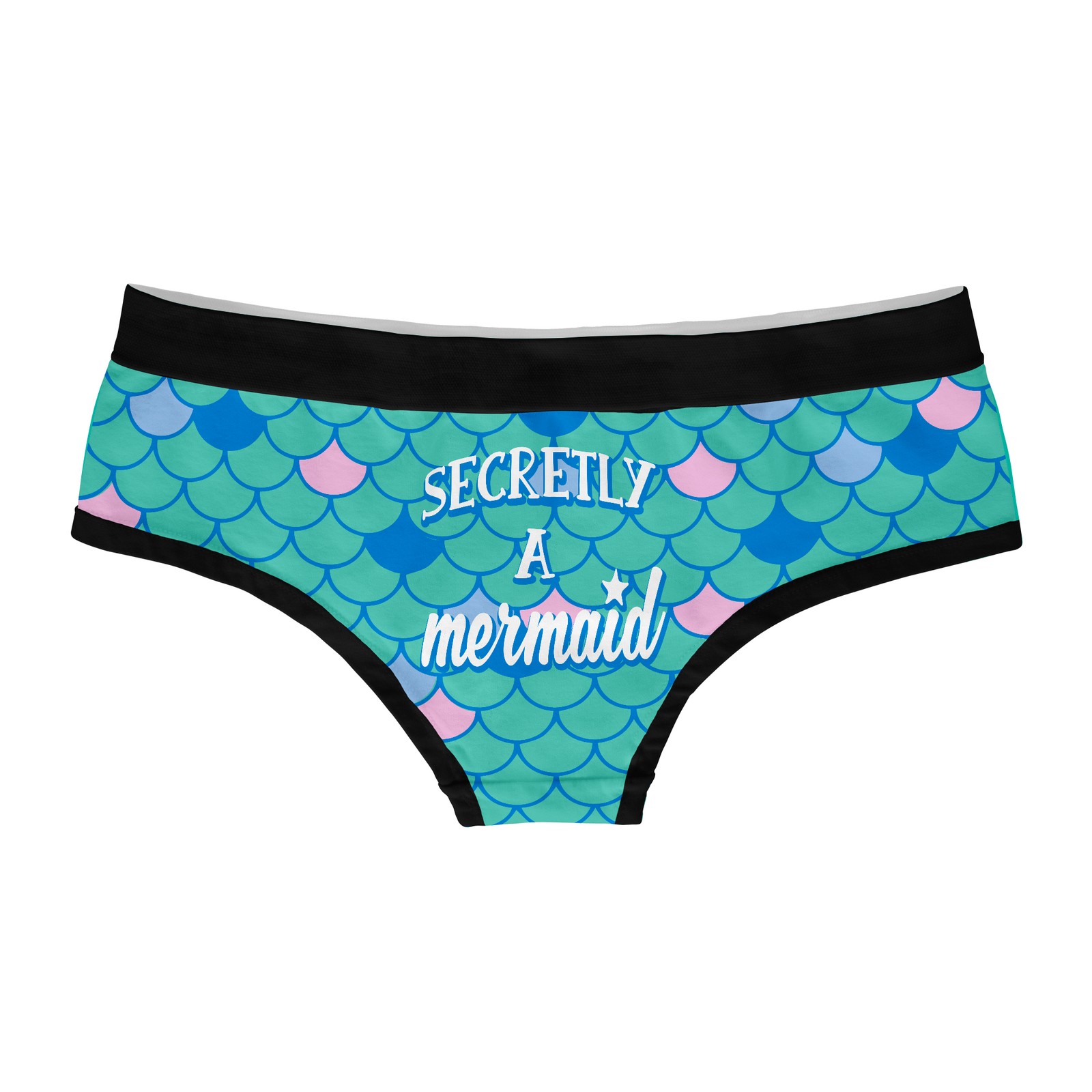 Womens Mermaid Scales Panties Funny Sarcastic Mythical Creature Fantasy