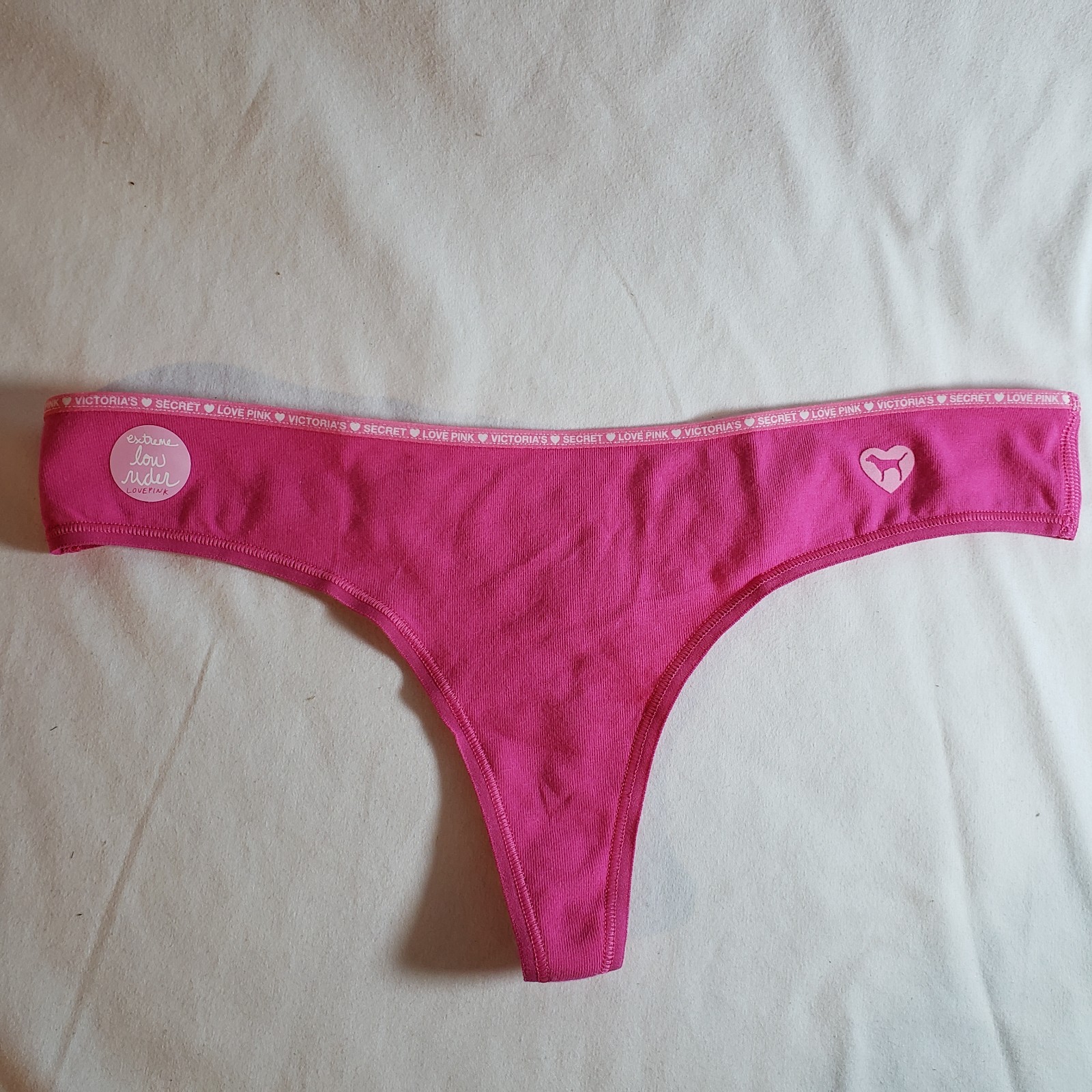 Victoria’s Secret PINK Extreme Low Rider Low Rise Boy Thong Large