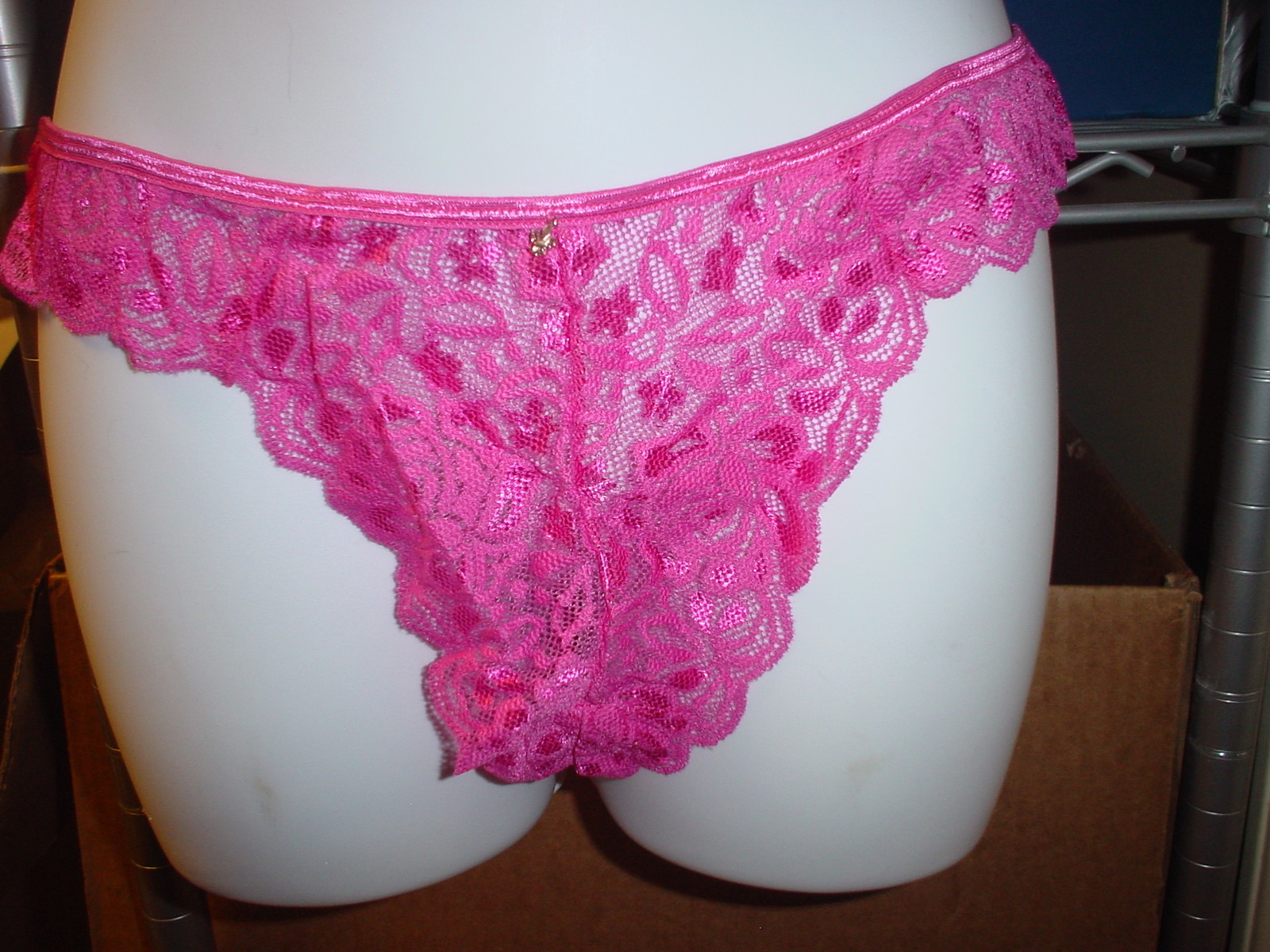 Lilly of France 2121306 Sheer Thong XLarge/Size 8 Pinky Pink NWT Lot of 6