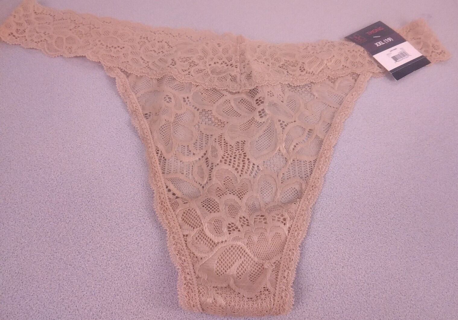 No Boundaries Blue And Beige Lace Thong Size XXL(19) – New (Lot Of 2). (65)