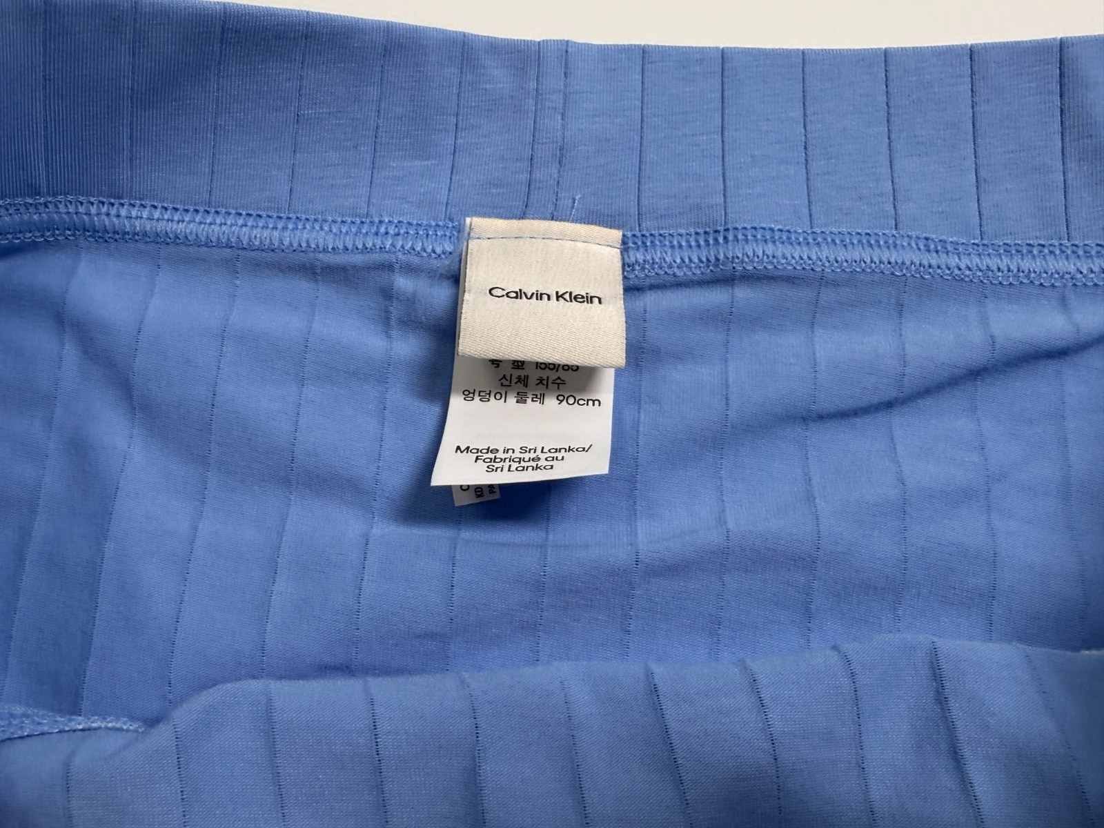 Calvin Klein Ribbed Cotton Stretch Bikini Style Panty – NY City Tag – Small