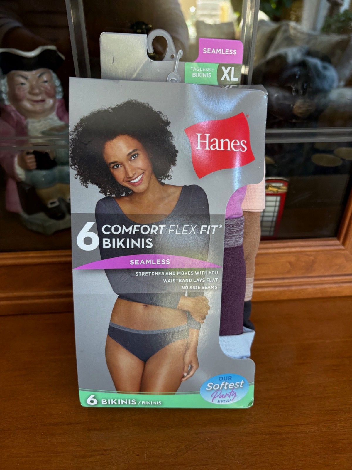 🌻 Hanes Comfort Flex Fit Women’s XL Tagless Multicolor Bikinis 6 Count 🆕